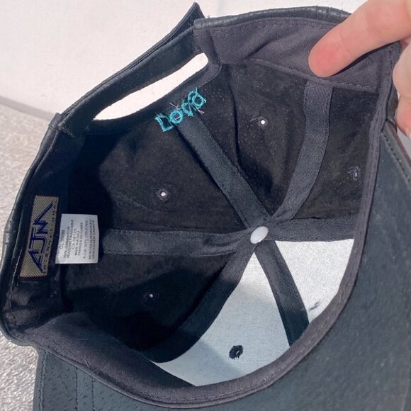 Vintage Black Leather Hartwell Oilfield Hat - Picture 6 of 9